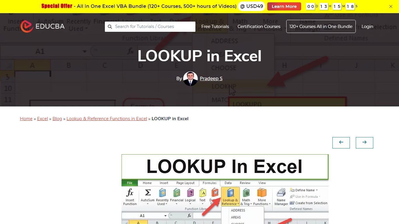 LOOKUP in Excel (Formula, Examples) | How To Use LOOKUP Function? - EDUCBA