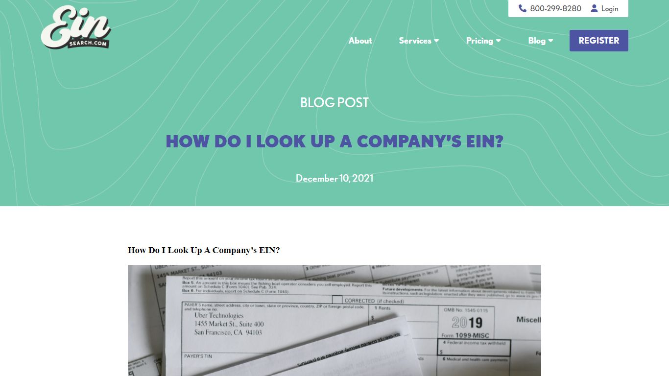 How Do I look Up A Company’s EIN? - EIN Search